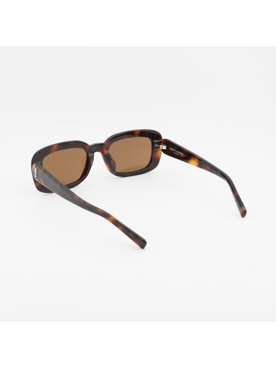 Saint Laurent SLM130/F 004 Sunglasses Havana Rectangle Frame, Brown Lenses main image 11